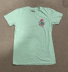 Cptn Party Wave T Shirt – Green Mens Size Small New Without Tag