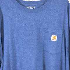Carhartt Men’s 3XL Blue Loose Fit Short Sleeve Plain Side Pocket T-Shirt
