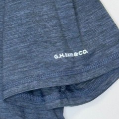 G.H. Bass & Co Mens 2XL Blue Performance T Shirt Stretch Short Sleeve Crew Neck