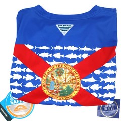 Columbia Sportswear Men’s PFG Terminal Tackle Fish Flag LS Fishing Shirt