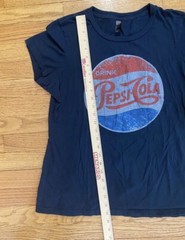 Pepsi Cola Tshirt Adult Large Blue District Made Tee Logo Casualwear Shirt