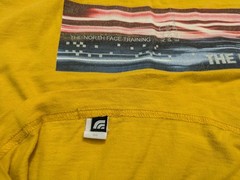 Vintage The North Face Yellow Aurora Borealis Shirt Medium