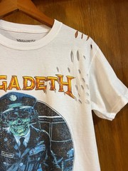T-shirt white Megadeth unisex size XXL Catton