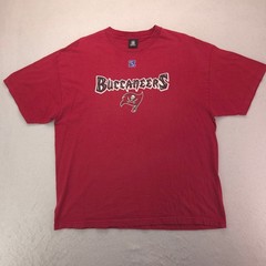 NFL Tampa Bay Buccaneers Graphic Short Sleeve Football Shirt Mens Size 2XL Red