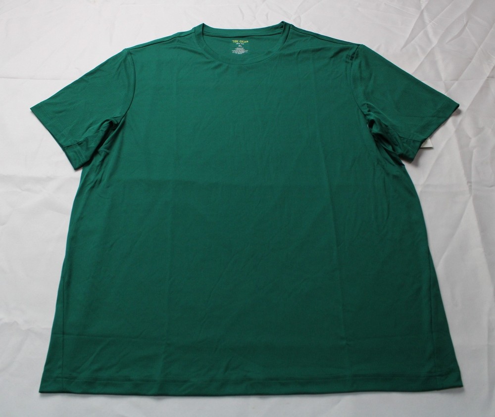 Tek Gear Men’s Short Sleeve Crewneck Dry Tek T-Shirt JT8 Green Size XL NWT