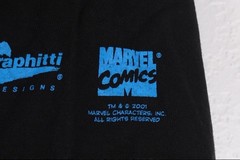 Vtg 2001 Graphitti Wolverine Shirt Sz L Marvel Comics Hanes Heavyweight X-MEN
