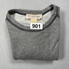 Tommy Bahama Reversible Shirt Mens Large Gray Waffle Knit Cotton Long Sleeve Tee