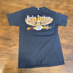 Vtg 80s Bikers Only Harley Davidson T-Shirt Free Spirit Size Medium Kutter Wi