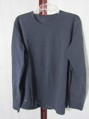 BYLT Drop Cut LUX Black Long Sleeve Knit Logo Crew Neck Men’s T-Shirt Size L