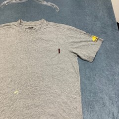 Wolverine T Shirt Mens XL Heather Gray Cotton Crew Neck Chest Pocket Summer