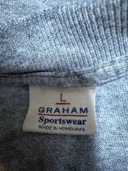 Graham Sportswear Graphic T Shirt Work Sucks Gone Fishin Gray L