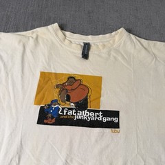 Platinum FUBU Fat Albert & The Junkyard Gang Mens 3XL Y2K Vintage Shirt *STAINS*