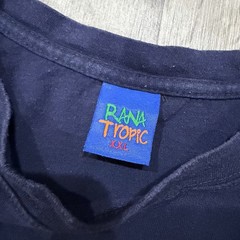 Rana Tropic Men’s XXL Blue Gecko Davinci Costa Rica Graphic Tee Cotton Knit