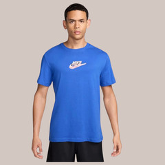 Nike Sportswear Men’s T-Shirt Royal Blue Swoosh Cotton Size Large New