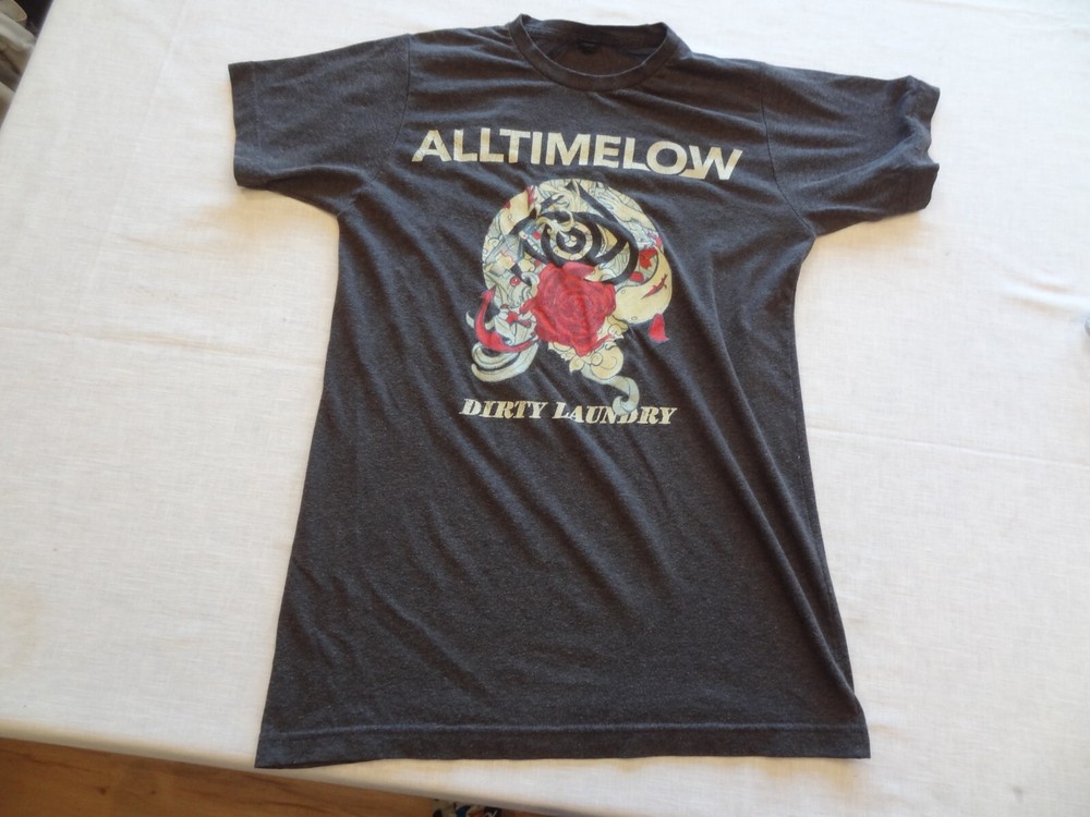 All Time Low Dirty Laundry Band T-Shirt Men’s Small Grey Tultex