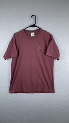 Vintage Wild Side A Walk Shirt Mens Large Maroon Spider Iguana Graphic 90s
