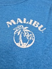 C PORT Malibu S Rum Pina Colada Blue Unisex Tee T-Shirt 2016 16 Logo White