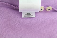 GANT Contrast Collar Pique SS Rugger Men T-Shirt M Lilac Polo Logo *