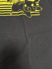Pokemon Pikachu Tank Top Black Yellow 2014 Sleeveless Graphic Medium