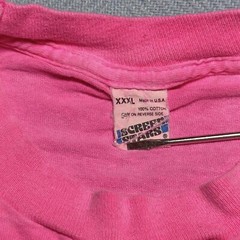 Vintage 1980s POW MIA You Are Not Forgotten Pink Screen Stars T-Shirt Size 3XL