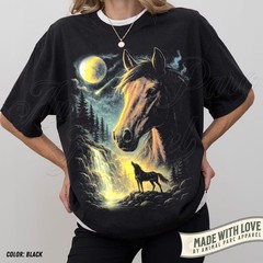 Western Cowboy Horse Comfort Tee