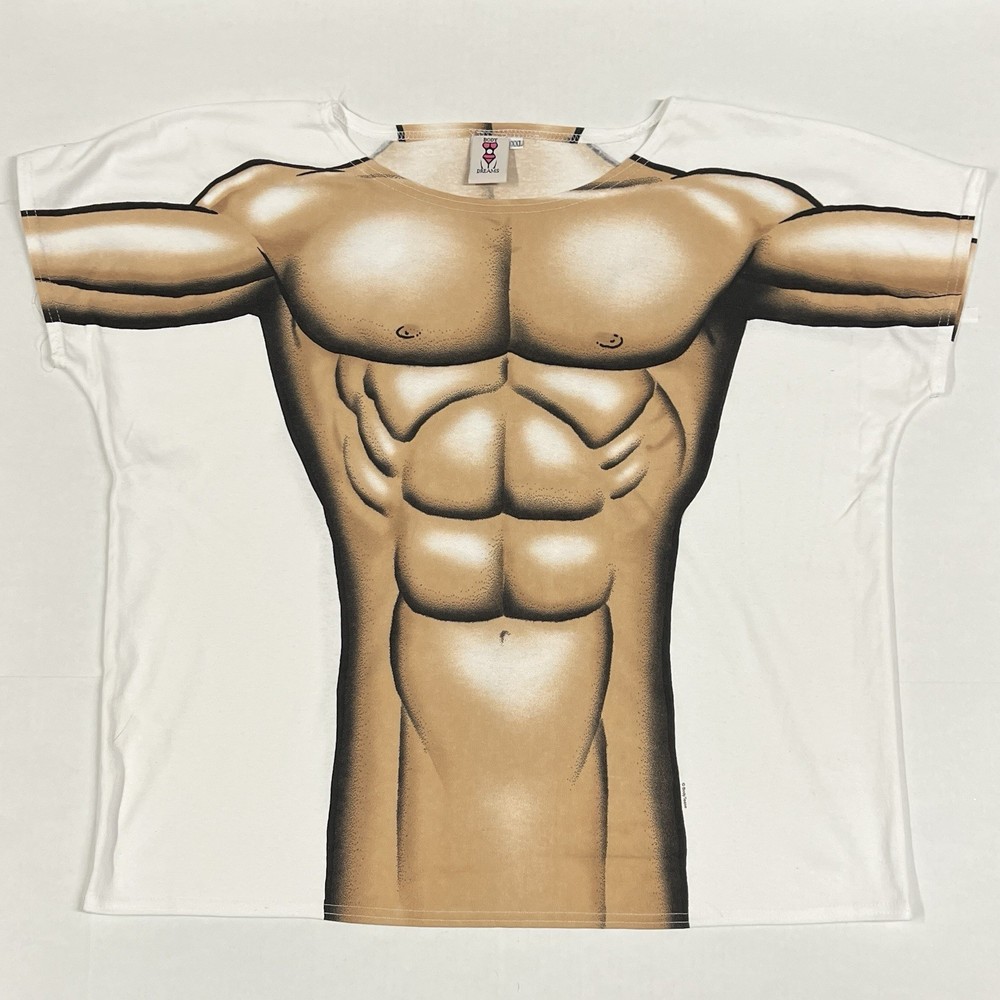 Body dreams Vintage 90’s Men’s Body T Shirt Size XXL Swimsuit Beach Cover Funny