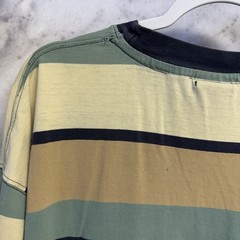Vintage Karl Kana Jeans Striped T Shirt Mens 3XL 27.5×31.5 90s Y2K