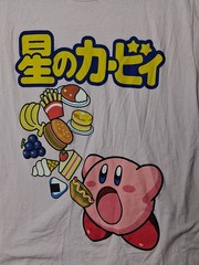 Kirby Japanese Pink Graphic Print T-shirt Size M (38/40) casual
