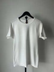 HRM Men’s Bundle White Solid Crew Neck Short/Long Sleeve Cotton Size Large