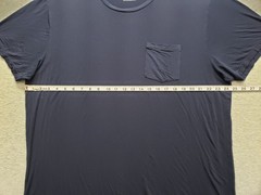 Tommy John Men T Shirt 2XL Navy Blue Crew Neck Pocket Short Sleeve Comfort Wear