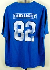 Bud Light Game Time Football Club Blue T Shirt Size XL