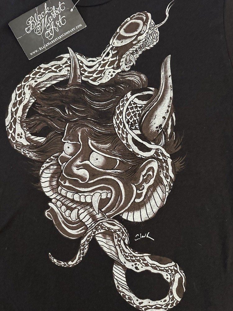 Black Market Art T-Shirt Size. M Black , New With Tags, Tattoo Art. Lowbrow.