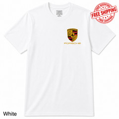 Porsche Motorsport Racing Shirt Performance Car Logo Graphic Tee Size S-5XL