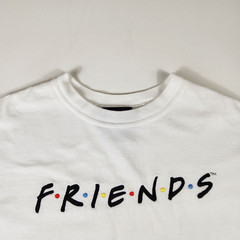 VTG NBC Experience Store Friends T-Shirt Embroidered Spellout Adult Medium White