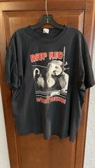 Vintage Deep Red The Hatchet Murders Horror Movie 2XL T-Shirt Distressed
