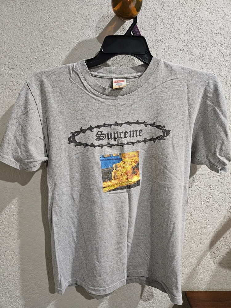 Supreme Men’s T-Shirt TOP SHOTTA TEE (SS22T65) Heather Grey S/S Crew Size S