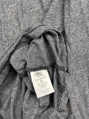 Velvet Men Shirt Mens XL Heather Gray Long Sleeve Crewneck Tri-Blend Made in USA