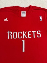Vintage 2000s Y2K Houston Rockets Tracy McGrady Adidas T-Shirt, S M Barely Worn