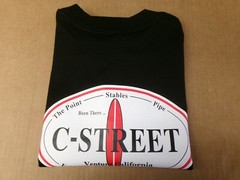 C – STREET SURF BREAKS VENTURA , CALIFORNIA CLOSE OUT SALE T-SHIRTS. NEW!