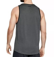 $25 Under Armour Mens Heatgear Loose Tech Tank Top Shirt Color Black Gray Small