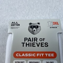 Pair Of Thieves Undershirts Men’s 3XL Classic Fit Tee 3Pack Ultra Soft Cotton