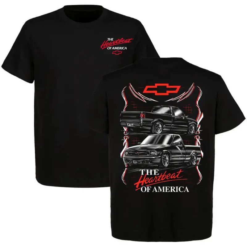 Chevrolet S-10 “Heartbeat of America” T-Shirt Car Lover Tee, Full Colour
