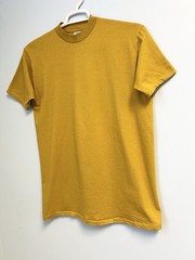 Vintage 70s Jockey Life Sun T Shirt Mustard Yellow Tee Mens XL Made in USA