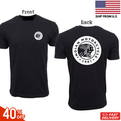 INDIAN MOTORCYCLE ESTABLISHED GRAPHIC T SHIRT REPRINT SALE 40% OFF HOT ITEM SALE