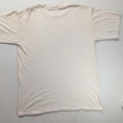 DC Shoes T Shirt Mens Medium Cream Off White Red Big Logo Graphic Skate Skater
