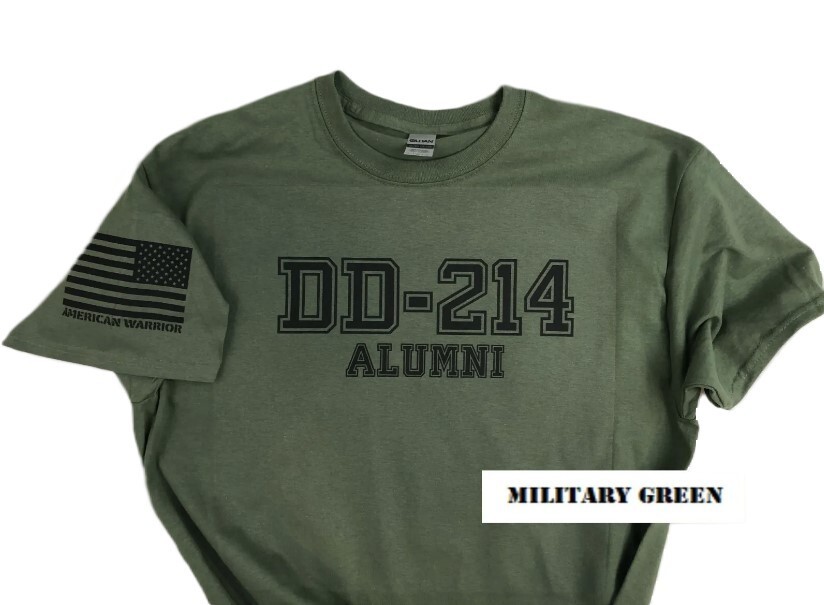 DD-214 Alumni Veteran Tshirt Choose your color