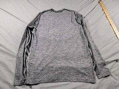 Lululemon Shirt Mens Medium Heathered Gray Metal Vent Tech Stretch Casual