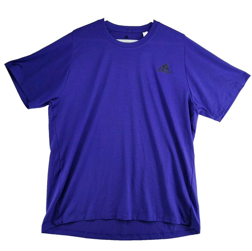 Adidas Climalite FreeLift Men’s Size XL Solid Blue Crew-Neck Athletic T-Shirt