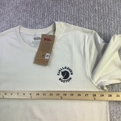 Fjallraven Kanken T-Shirt Boston Chalk White Organic Cotton Unisex Size XS NWT