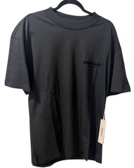 NEW Fear of God Essentials T-Shirt Black Stretch Limo Size Extra Small XS